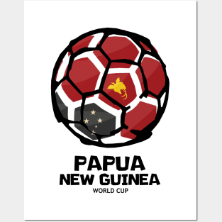 Papua New Guinea Football Country Flag Posters and Art